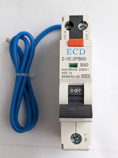 RCBO ECD 2-1E-2PB20(AC) B Curve 20A  30mA